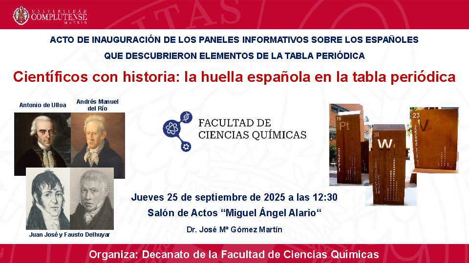 Científicos con historia: la huella española en la tabla periódica